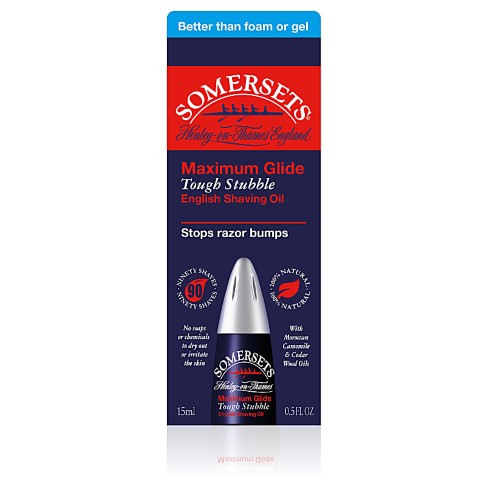 Somersets Maximum Glide Tough Stubble Shaving Oil - 15ml