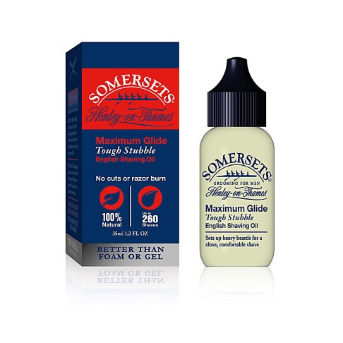 Somersets Maximum Glide Tough Stubble Shaving Oil - 35ml