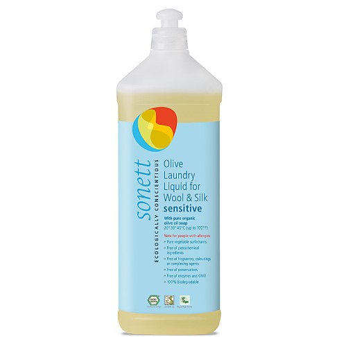 Sonett Olive Laundry Liquid for Wool & Silk - 1L (17 washes)