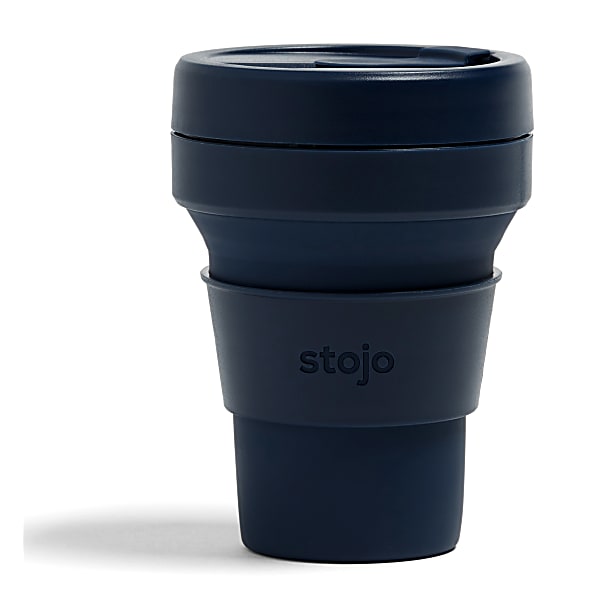 Photos - Other household chemicals Stojo Collapsible Pocket Cup 355ml - Denim STJCUPDNM