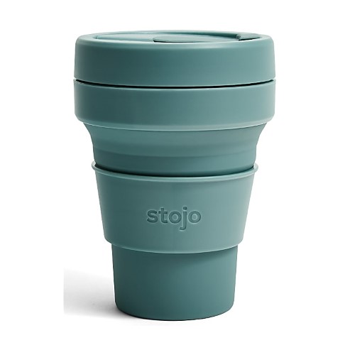 Stojo Collapsible Pocket Cup 355ml - Eucalyptus