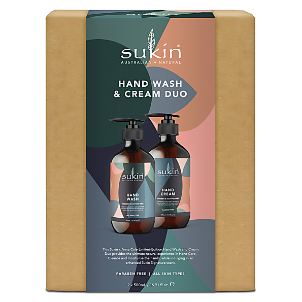 Sukin Limited Edition Anna Cole Hand Wash & Cream Duo