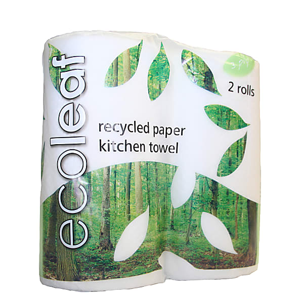 100 Recycled Paper Kitchen Roll twin pack