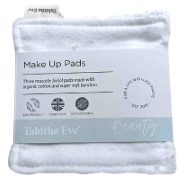 Tabitha Eve Reusable Bamboo & Cotton Make Up Pads - Pack of 3 Soft White