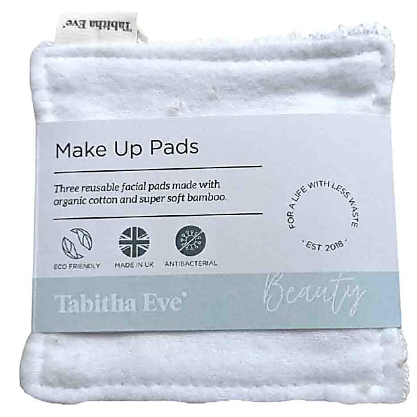 Tabitha Eve Reusable Bamboo & Cotton Make Up Pads - Pack of 3 Soft ...