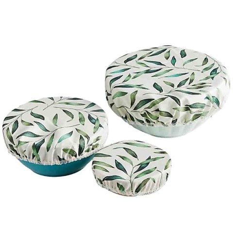 Tabitha Eve Biodegradeable Bowl Covers - Set of 3 S/M/L Olive Branch