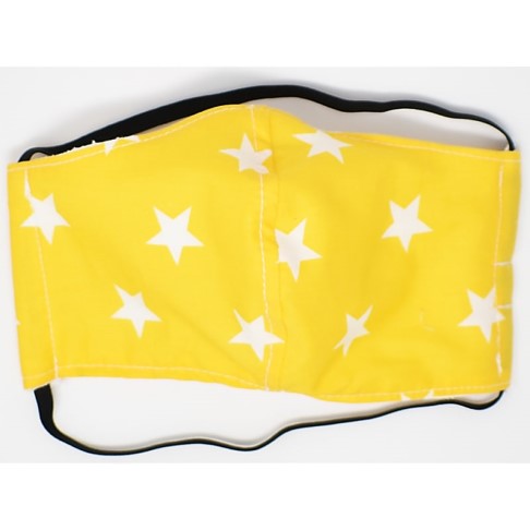 Tabitha Eve Reusable Child's Face Mask - Yellow Star