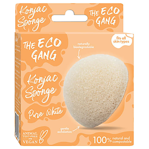 The Eco Gang Konjac Sponge - Pure White