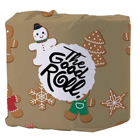 The Good Roll Christmas Toilet Paper - 1 Roll