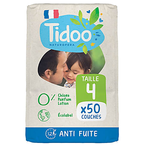 Tidoo Nature Nappies - Maxi Size 4 (7-18kg)