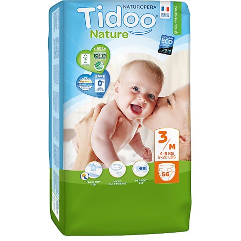 Tidoo Nature Nappies - Midi Size 3 (4-9kg)