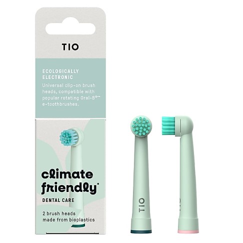 Tio 100% bio-based Oral-B Replacement Heads - Lagoon & Pebble