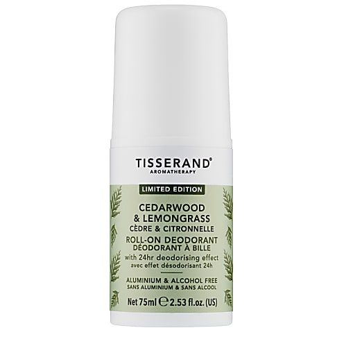 Tisserand Cedarwood & Lemongrass Roll-On Deodorant - Limited Edition