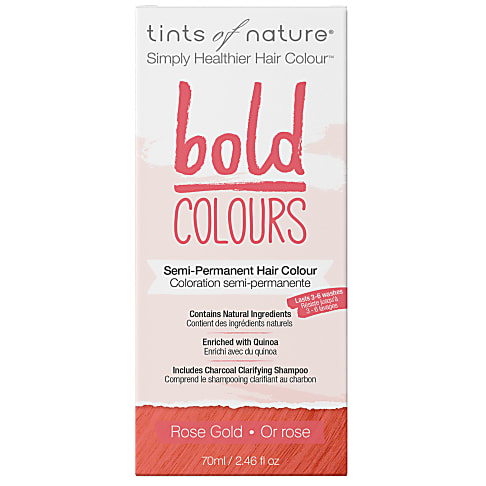 Tints of Nature, Bold Rose Gold Semi Permanent Hair Colour