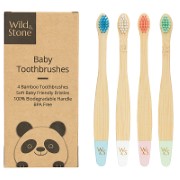 Wild & Stone Baby Bamboo Toothbrush - 4 Pack