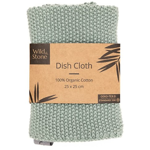 Wild & Stone Dish Cloths - Moss Green