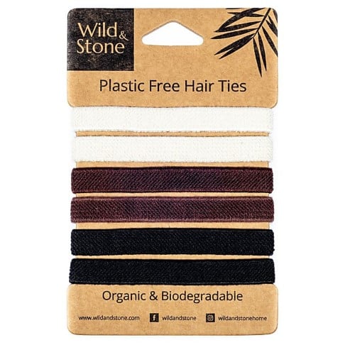 Wild & Stone Plastic Free Hair Ties - Natural