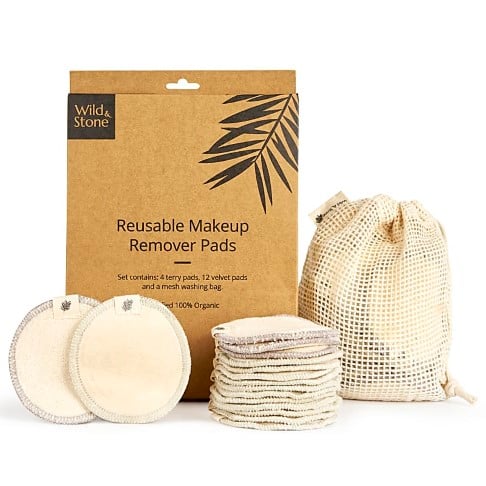 Wild & Stone Reusable Makeup Remover Pads - Pack of 16