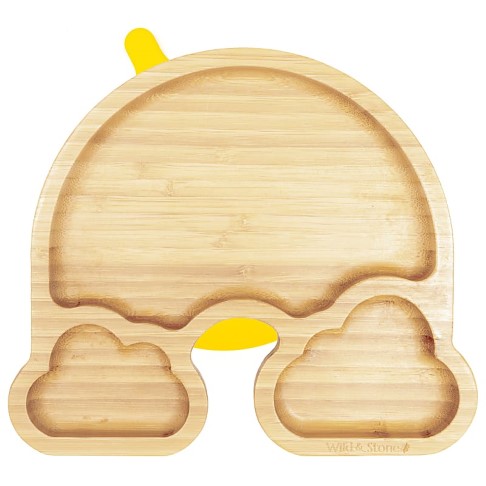 Wild & Stone Baby Bamboo Weaning Suction Section Plate