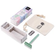 Wild & Stone Safety Razor for Women & Men - Green