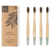 Wild & Stone Organic Bamboo Toothbrush - Medium (4 pack)