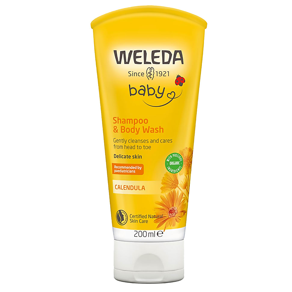 Weleda Baby Shampoo & Body Wash with Calendula Big Green Smile