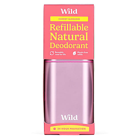 Wild Cherry Blossom Refillable Deodorant - Pink Case