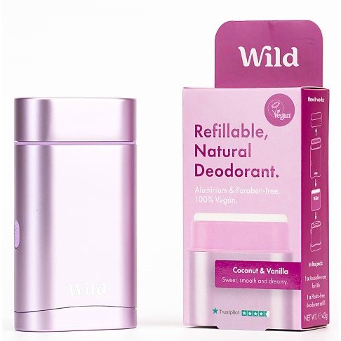 Wild Coconut & Vanilla Deodorant & Purple Case Starter Pack