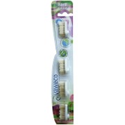 Yaweco Replacement Toothbrush Heads - Natural Hard (4 Heads)