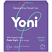 Yoni Organic Cotton Pads Night with Wings