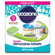 Ecozone Classic All in One Dishwasher Tabs (72 pack)