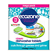 Ecozone Classic All in One Dishwasher Tabs (72 pack)