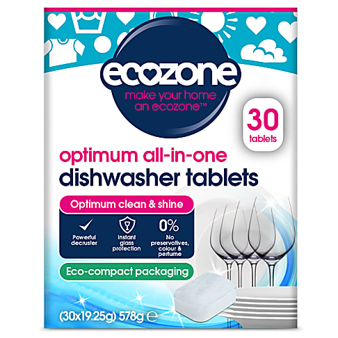 Ecozone Optimum All in One Dishwasher Tablets (30 pack)