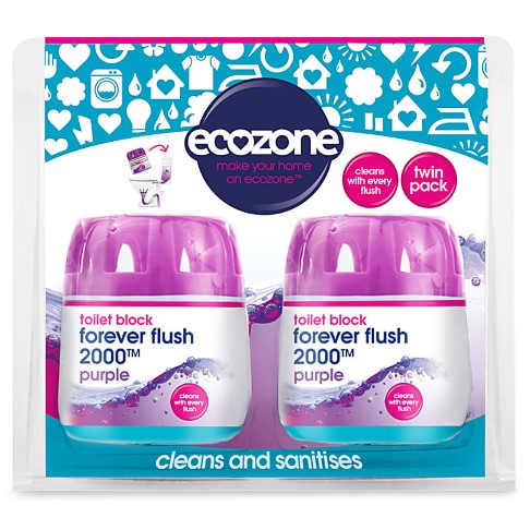 Ecozone Forever Flush Toilet Block 2000 - Indigo Twin Pack