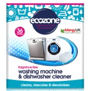 Ecozone Fragrance Free Washing Machine & Dishwasher Cleaner (36 tablets)