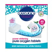 Ecozone Pure Oxygen Whitener Stain Removal Tabs for Whites - 48 tabs