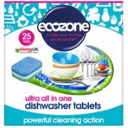 Ecozone Ultra All in One Dishwasher Tablets - 25 tabs